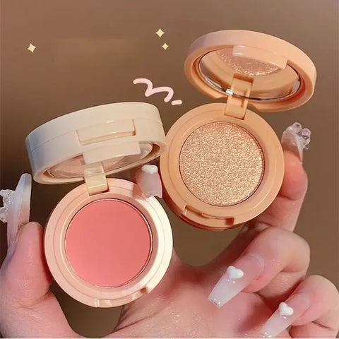 Mocallure 3 In 1 Mini Portable Makeup Palette Highlighter and Blush