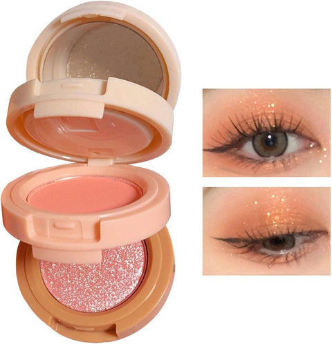 Mocallure 3 In 1 Mini Portable Makeup Palette Highlighter and Blush