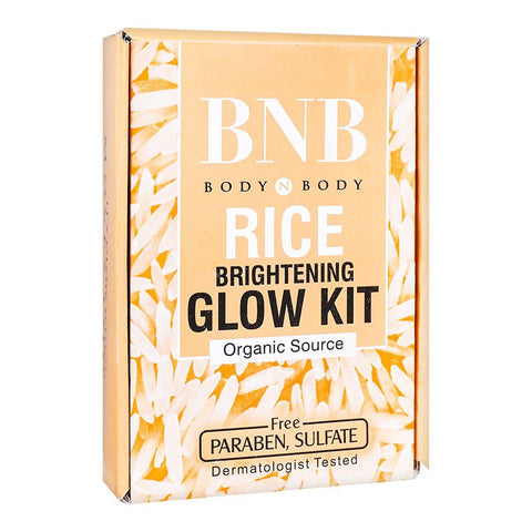 B N B Rice facial kit 3 in 1 brightening Glow kit scrub face wash + mask