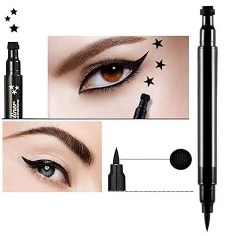 Kiss Beauty - 2 in 1 Black Stamp Eyeliner