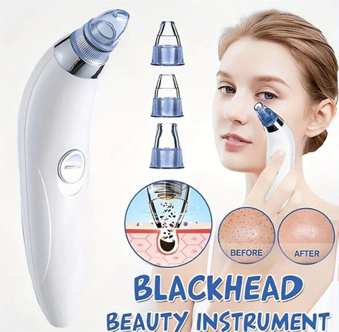 Vacuum  Derma Suction 4 in 1 Blackhead Whitehead Extractor Remover Device